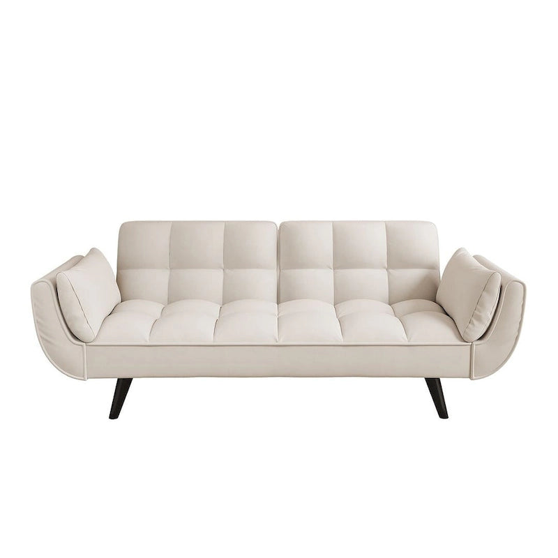 Canapé Futon 57, Canapé-lit Pliant Convertible Fauteuil Inclinable pour Salon