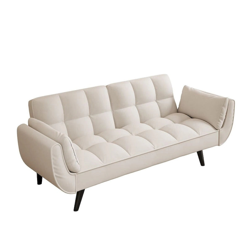 Canapé Futon 57, Canapé-lit Pliant Convertible Fauteuil Inclinable pour Salon