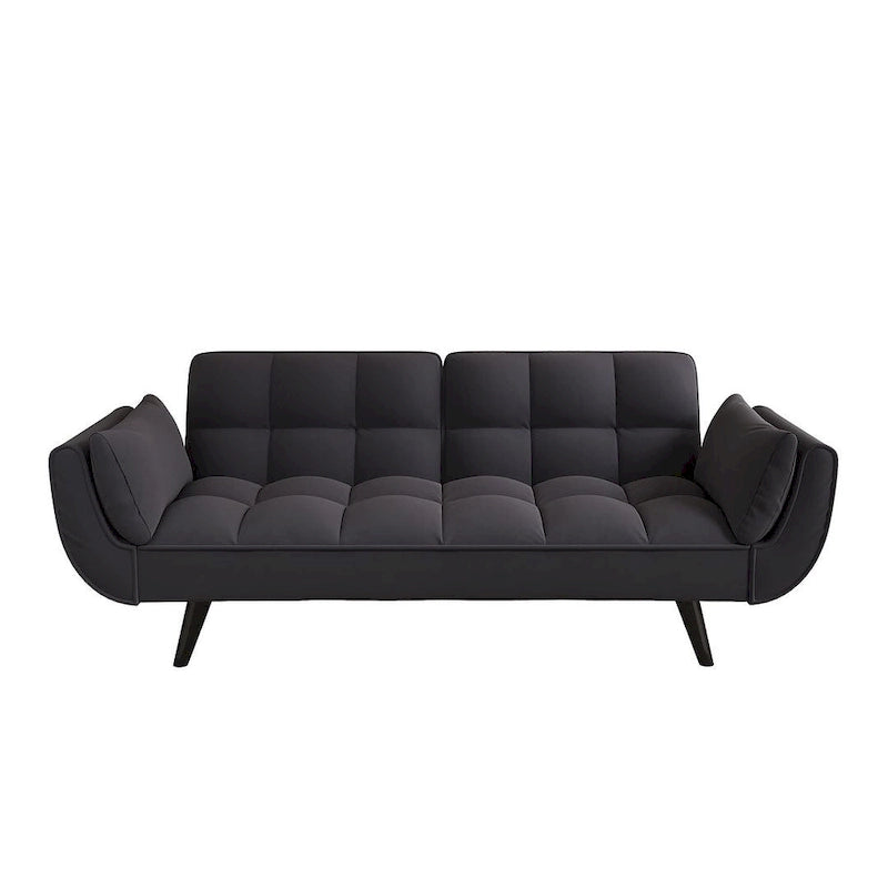 Canapé Futon 57, Canapé-lit Pliant Convertible Fauteuil Inclinable pour Salon
