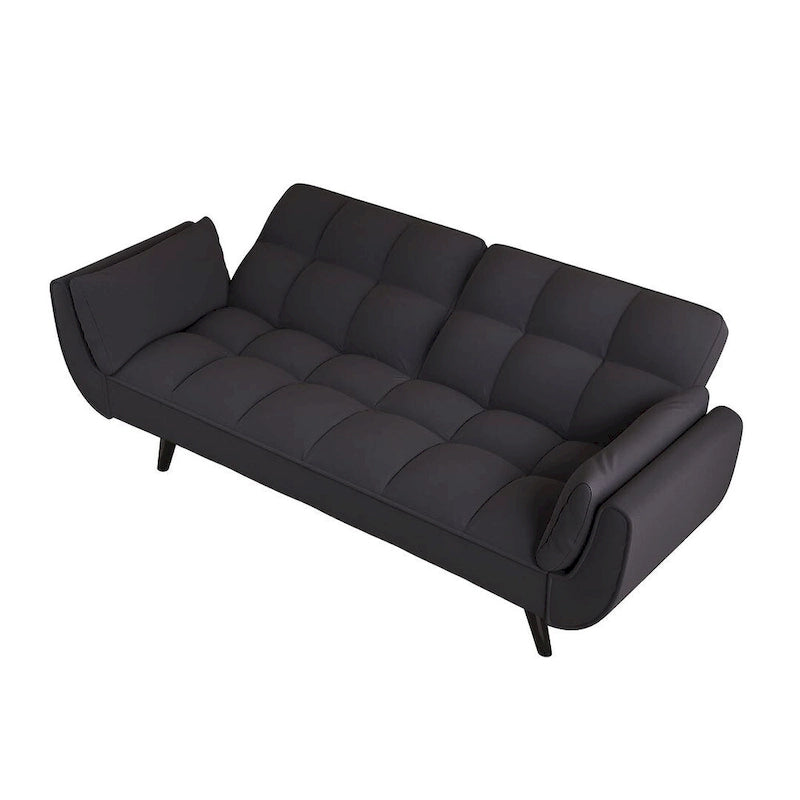 Canapé Futon 57, Canapé-lit Pliant Convertible Fauteuil Inclinable pour Salon