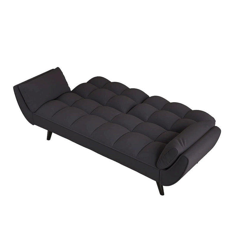 Canapé Futon 57, Canapé-lit Pliant Convertible Fauteuil Inclinable pour Salon