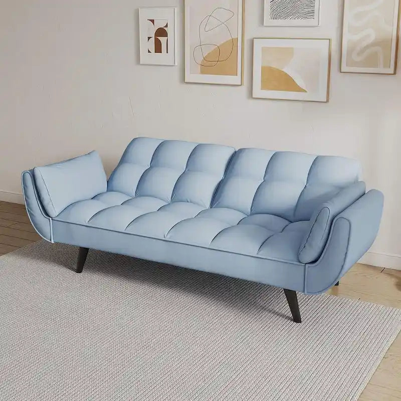 Canapé Futon 57, Canapé-lit Pliant Convertible Fauteuil Inclinable pour Salon