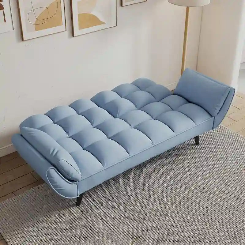 Canapé Futon 57, Canapé-lit Pliant Convertible Fauteuil Inclinable pour Salon