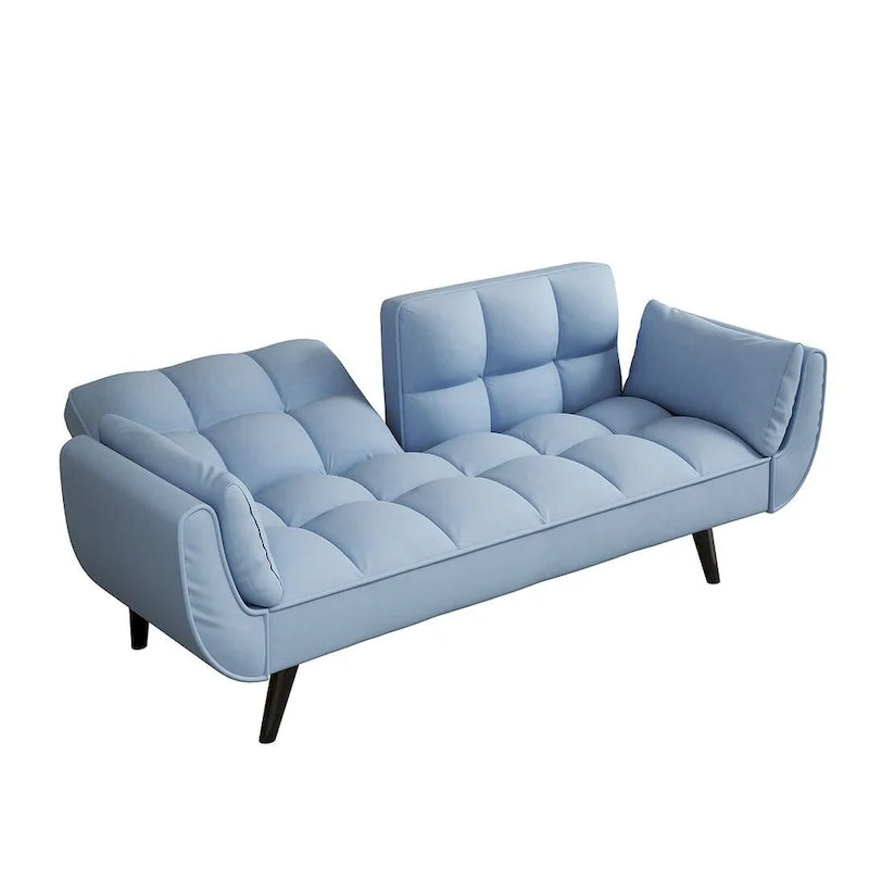 Canapé Futon 57, Canapé-lit Pliant Convertible Fauteuil Inclinable pour Salon