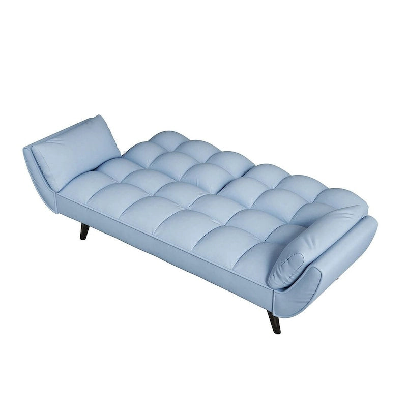 Canapé Futon 57, Canapé-lit Pliant Convertible Fauteuil Inclinable pour Salon