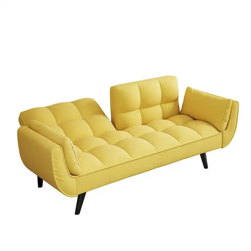 Canapé Futon 57, Canapé-lit Pliant Convertible Fauteuil Inclinable pour Salon