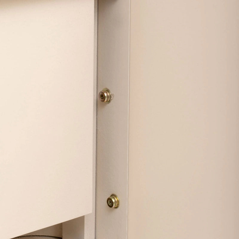 Unique Retro Silhouette Console Table with Open Style, Two Top Drawers