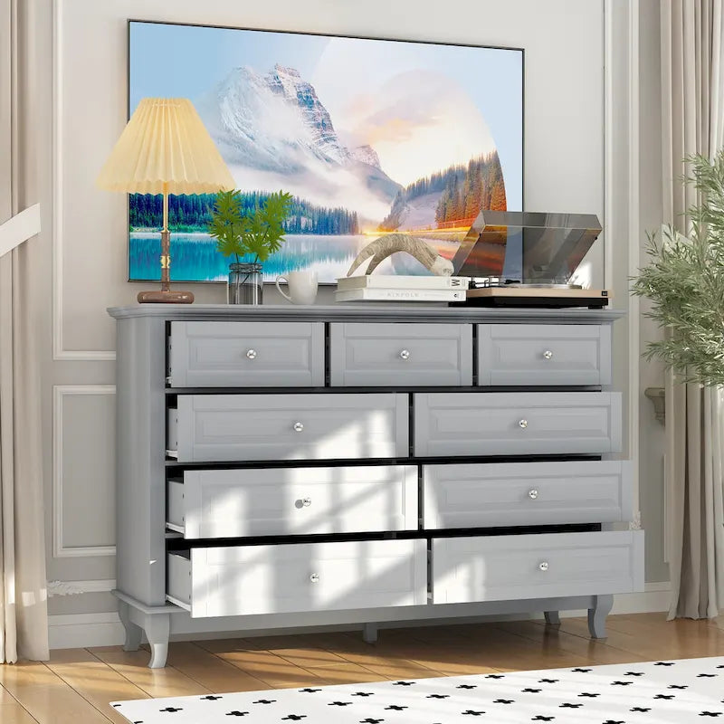 Versatile 55.1 Dresser: Chic Storage for Any Room TV Stand Side Table