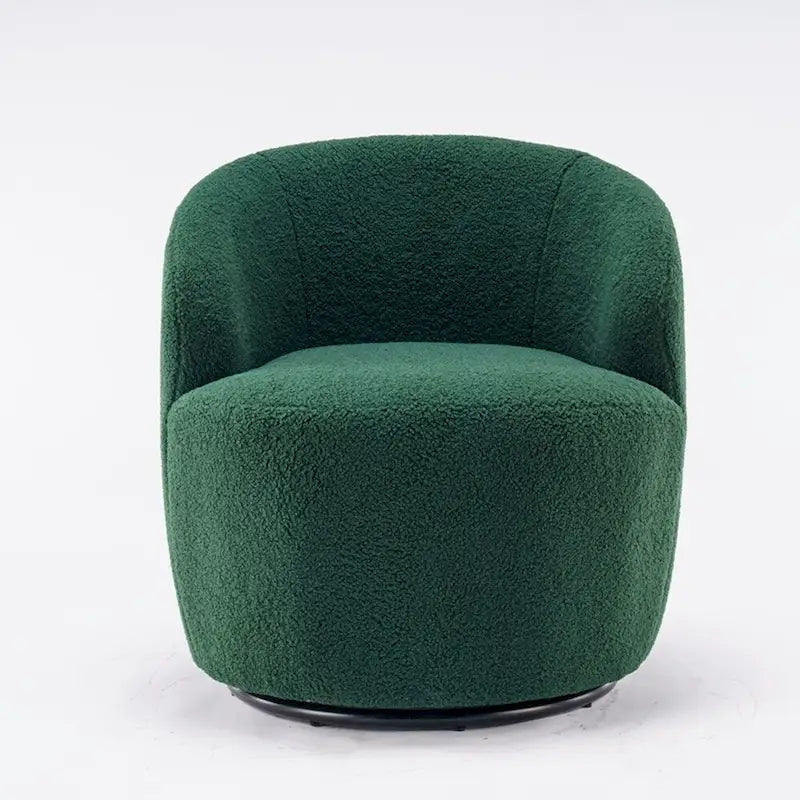 Teddy Fabric Swivel Accent Armchair Barrel Chair