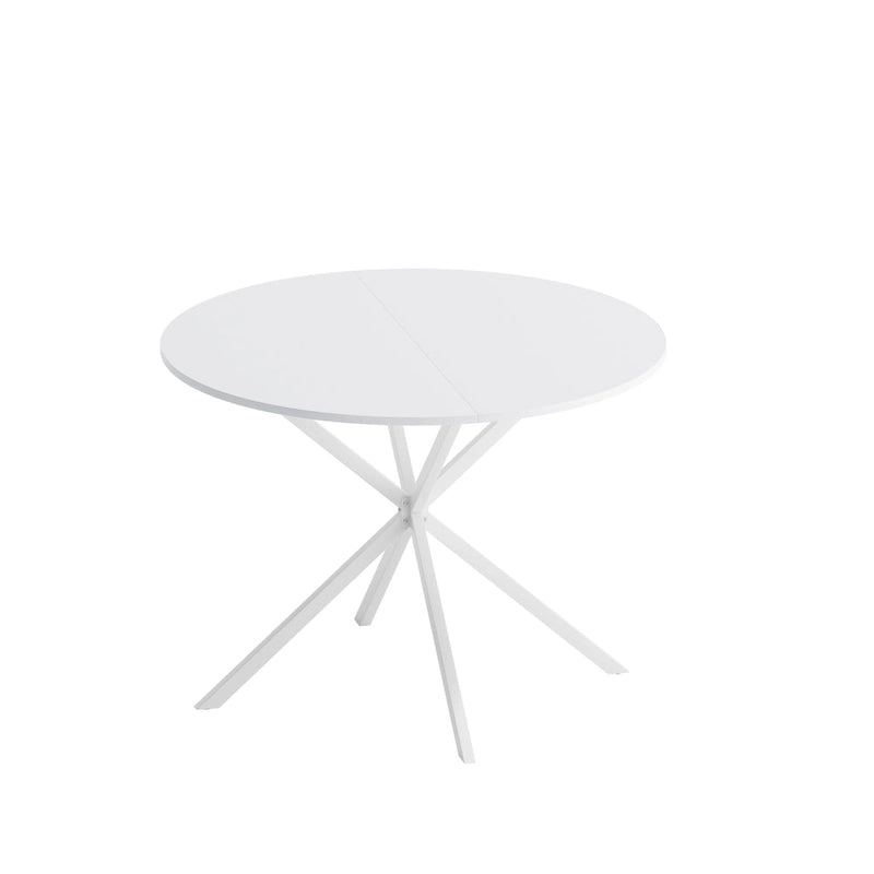42.13 Modern Cross Leg Round Dining Table