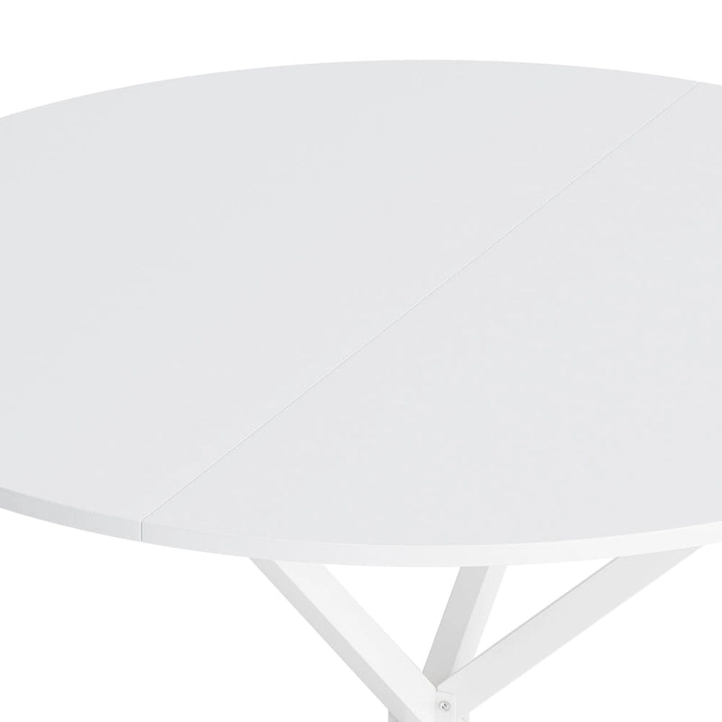 42.13 Modern Cross Leg Round Dining Table