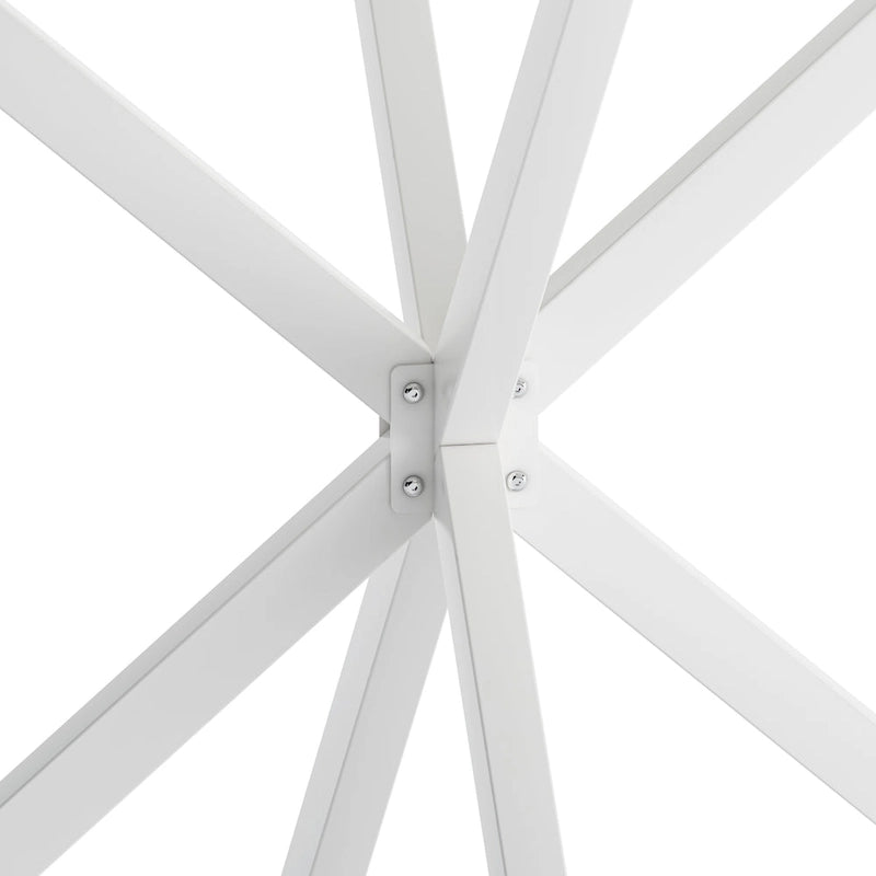 42.13 Modern Cross Leg Round Dining Table