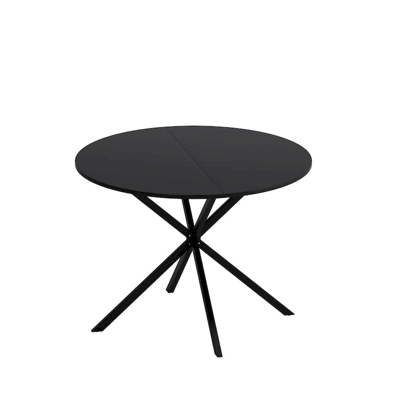 42.13 Modern Cross Leg Round Dining Table