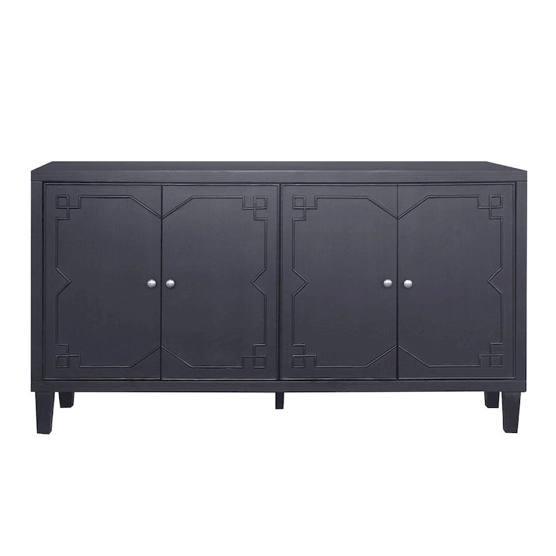 4-Door Wooden Sideboard Buffet Cabinet