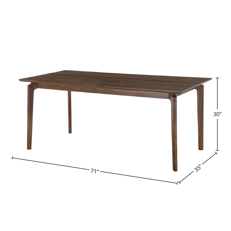 71 Wide Dining Table , Brown