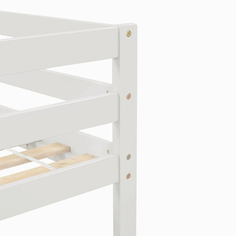 Twin Size Loft bed with staircase and Storage step