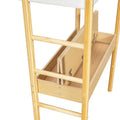 Merax Teddy Fleece Loft Bed with Drawers and Desk