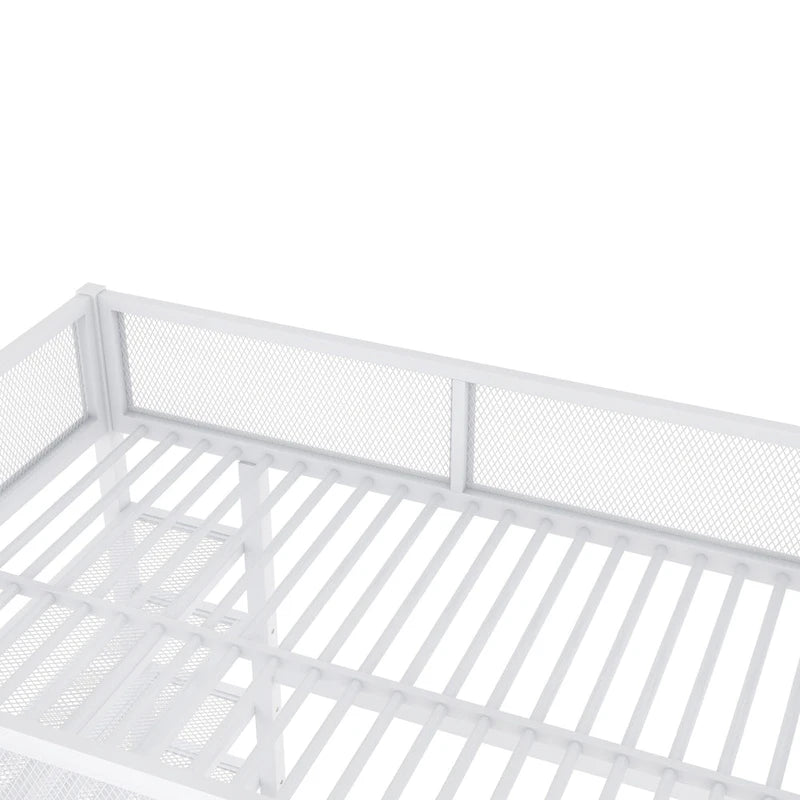 Full Loft Bed with Four Shelves