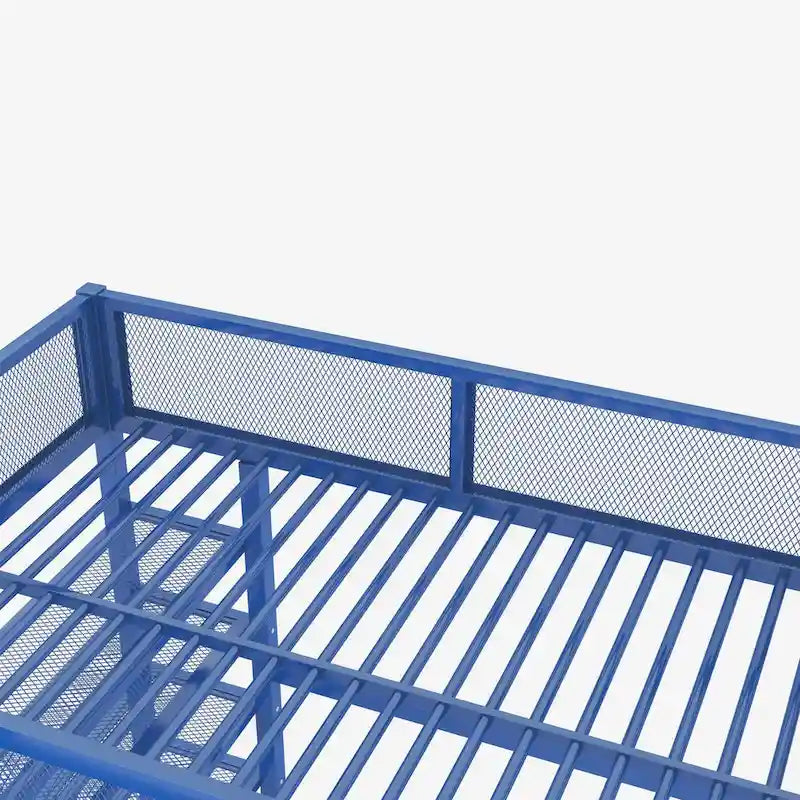 Full Loft Bed with Four Shelves