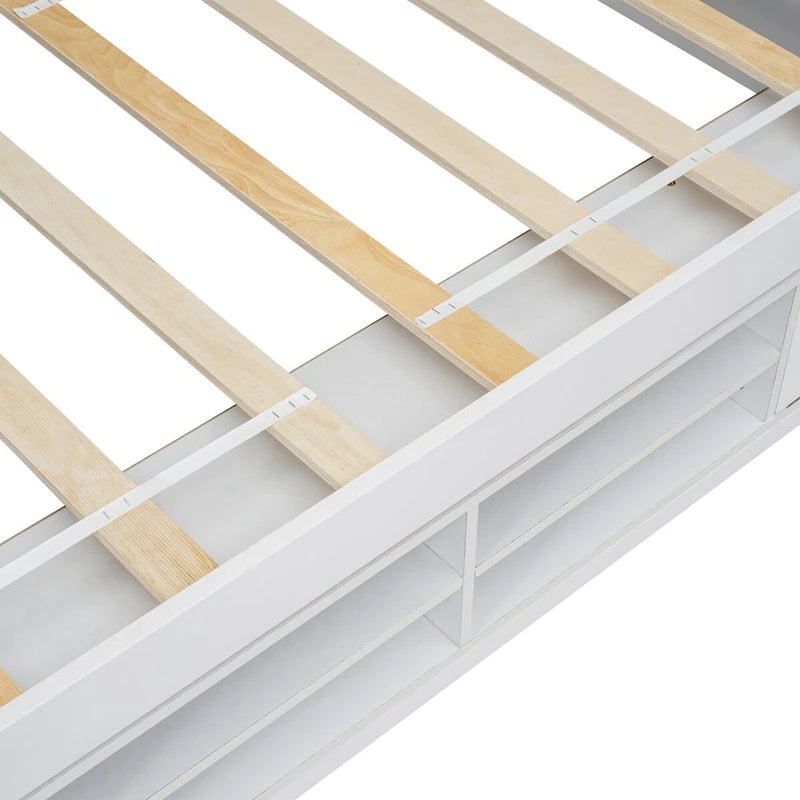 QQ Twin House Bed with Roof Frame
