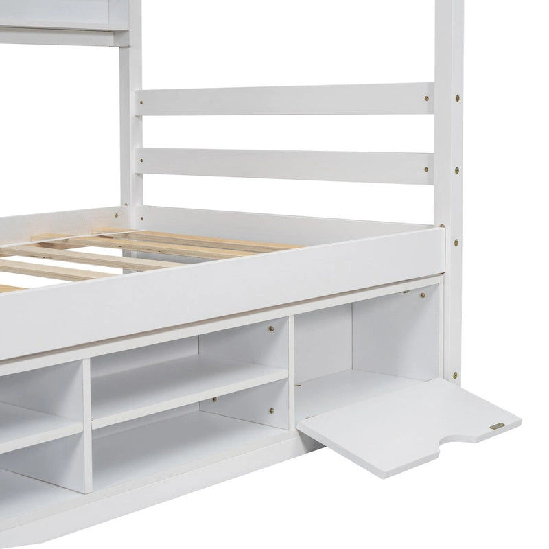 QQ Twin House Bed with Roof Frame