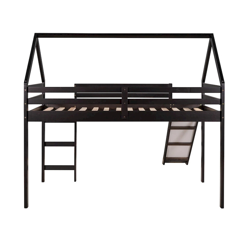 Twin Size Loft Bed with Slide