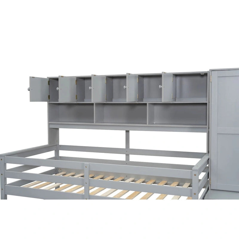 RE Twin Size Wooden Loft Bed