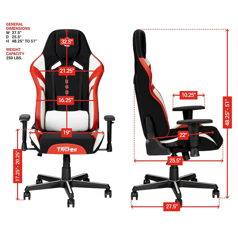 Chaise de jeu avec oreiller de soutien-tête intégré
