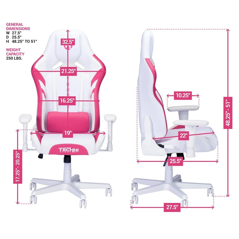 Chaise de jeu avec oreiller de soutien-tête intégré