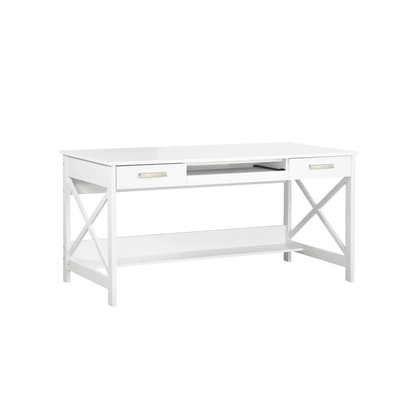 Saint Birch Alaska 59.5 Modern Farmhouse Writing Desk with Two Drawers