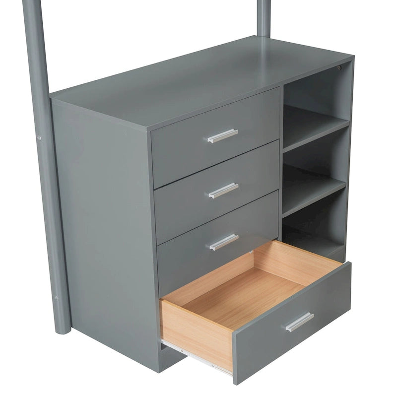 Twin Size Teddy Fleece Loft Bed