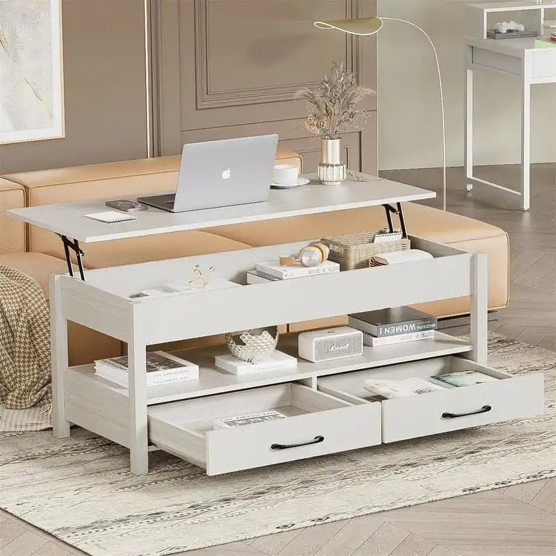 Lift Top Coffee Table - 19.7D x 43.3W x 24.8H