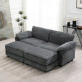 Canapé modulable convertible avec pouf