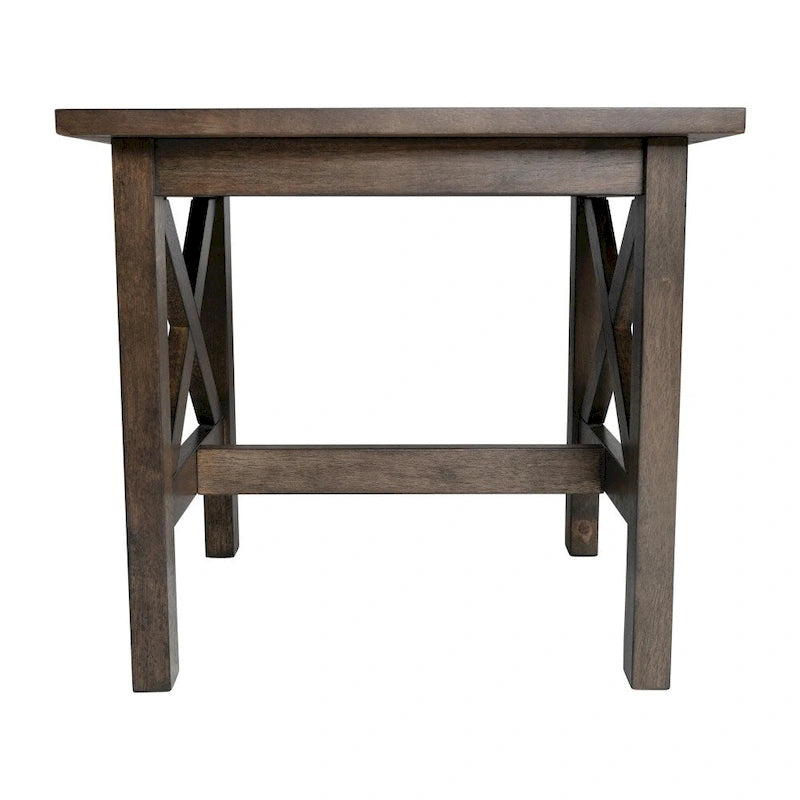 Table d'appoint de ferme traditionnelle en bois massif