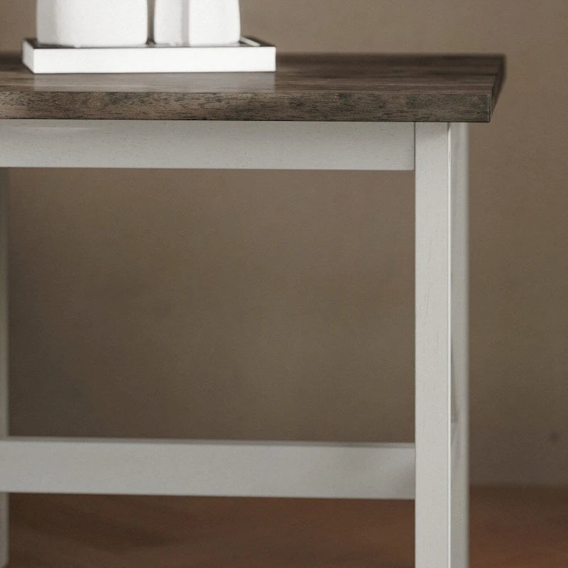 Table d'appoint de ferme traditionnelle en bois massif