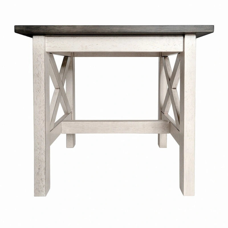 Table d'appoint de ferme traditionnelle en bois massif