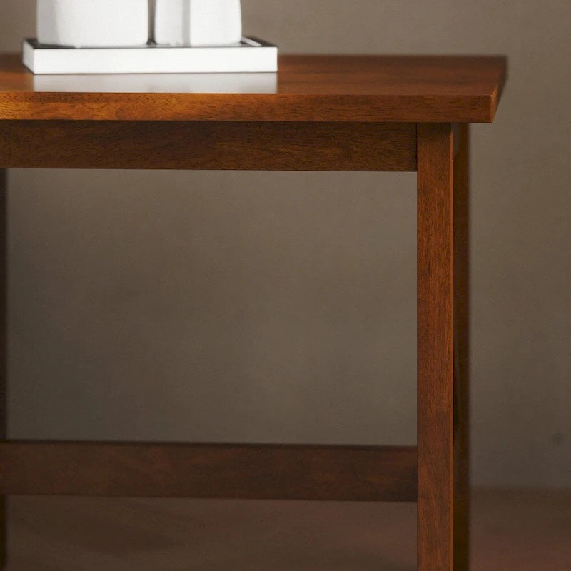 Table d'appoint de ferme traditionnelle en bois massif