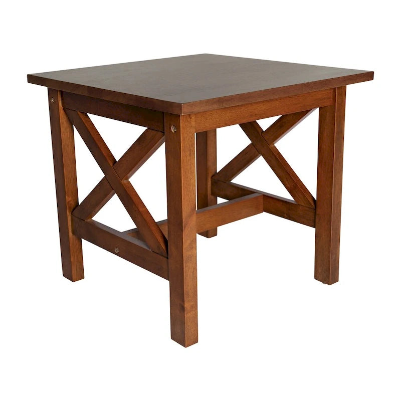 Table d'appoint de ferme traditionnelle en bois massif