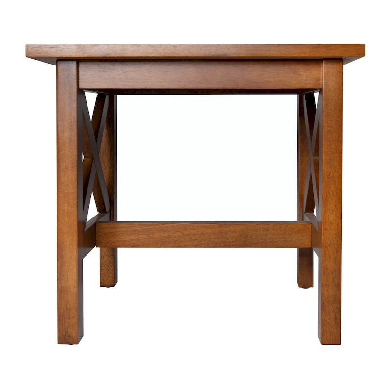 Table d'appoint de ferme traditionnelle en bois massif
