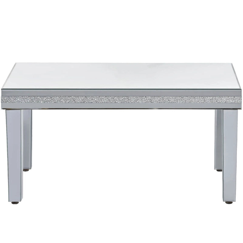 Table basse miroir à hauteur réglable