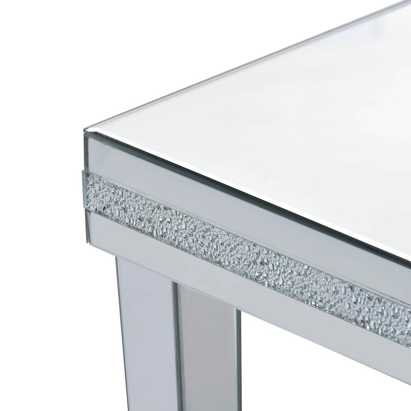 Table basse miroir à hauteur réglable