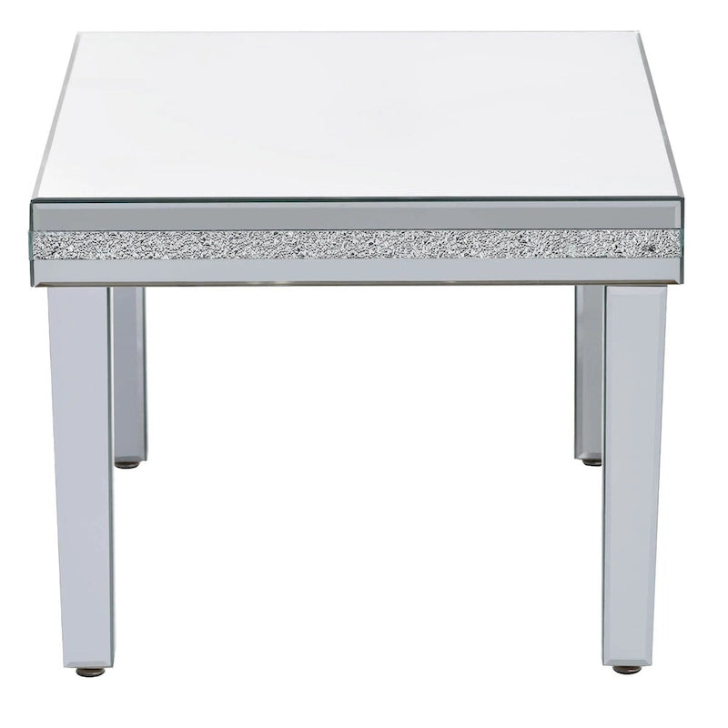 Table basse miroir à hauteur réglable