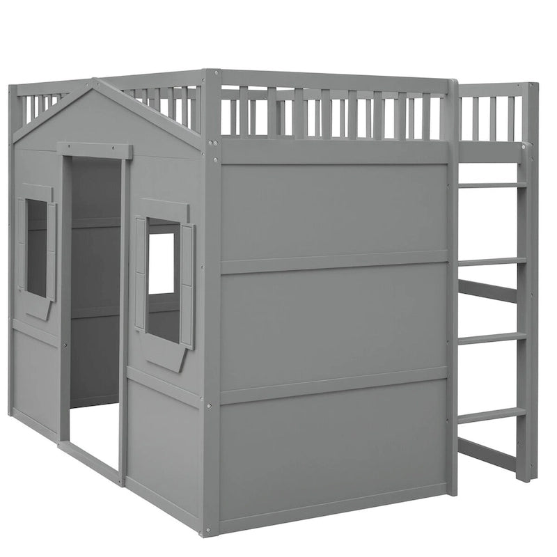 Full House Loft Bed with Gaming Area