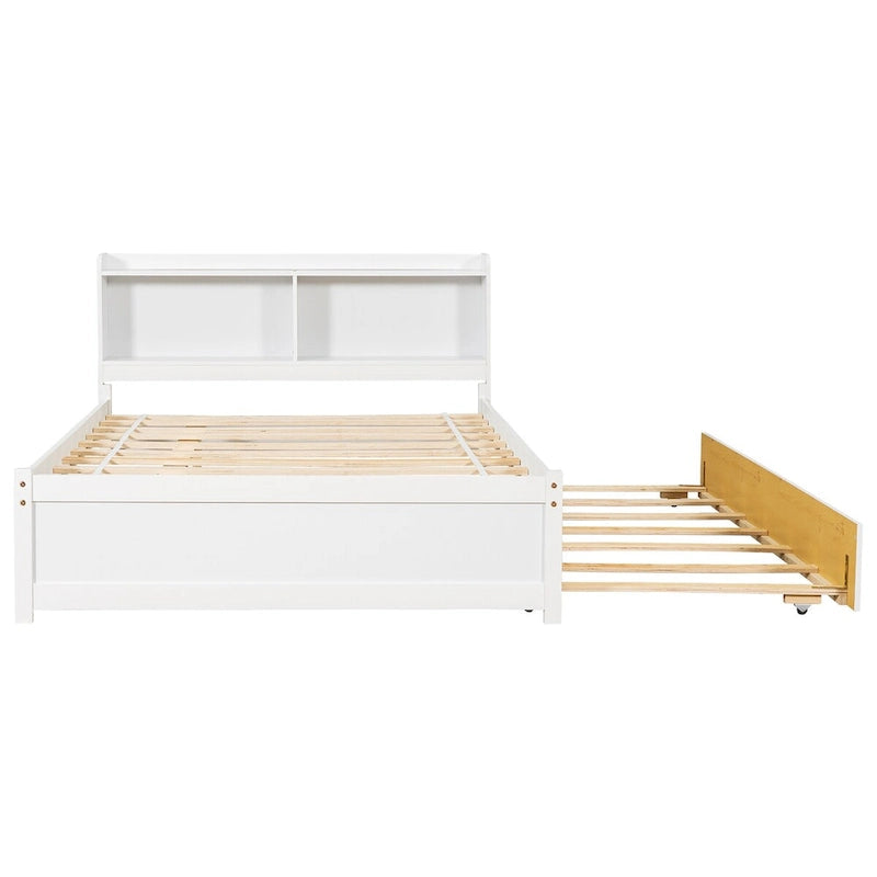 Full Bed with Trundle,Bookcase