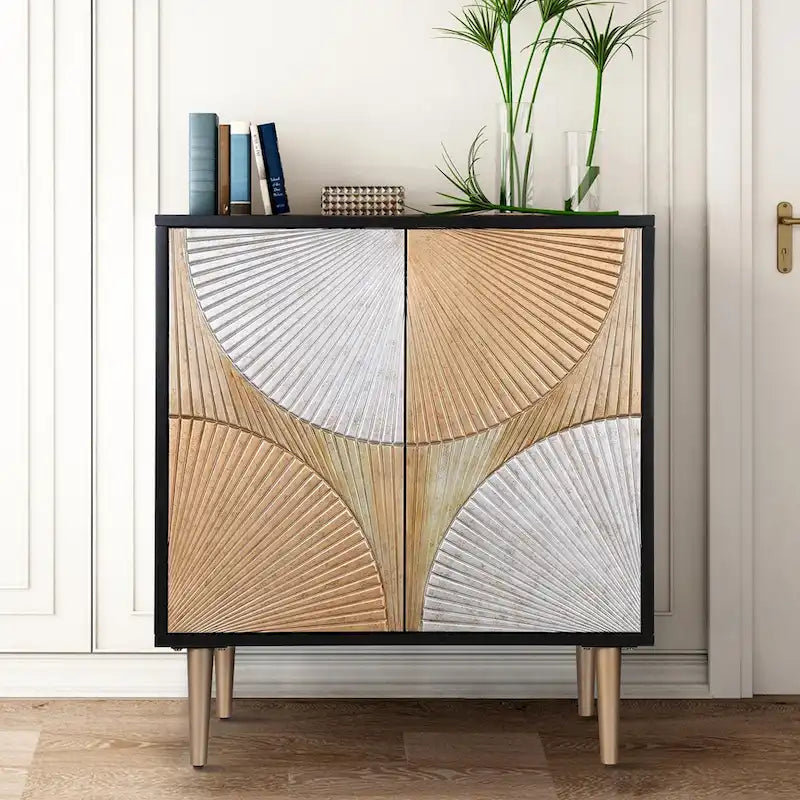 2-Door Accent Cabinet Bar Storage Sideboard Dining Room Buffets Bedroom Living room - 36 H x 31.5 W x 15.5D