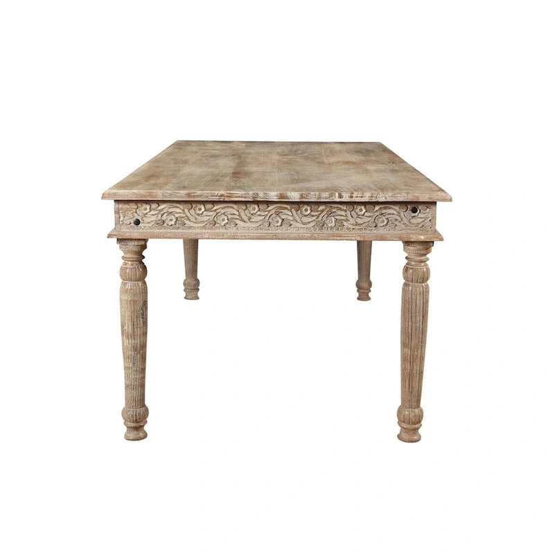 Driftwood Carved Dining Table - 83' - 83
