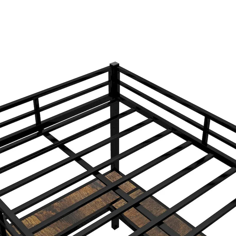 Full Metal Loft Bed with Desk
