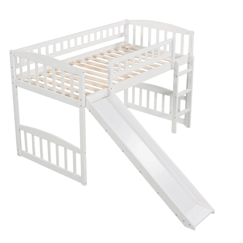 Loft Bed with Slide and Ladder