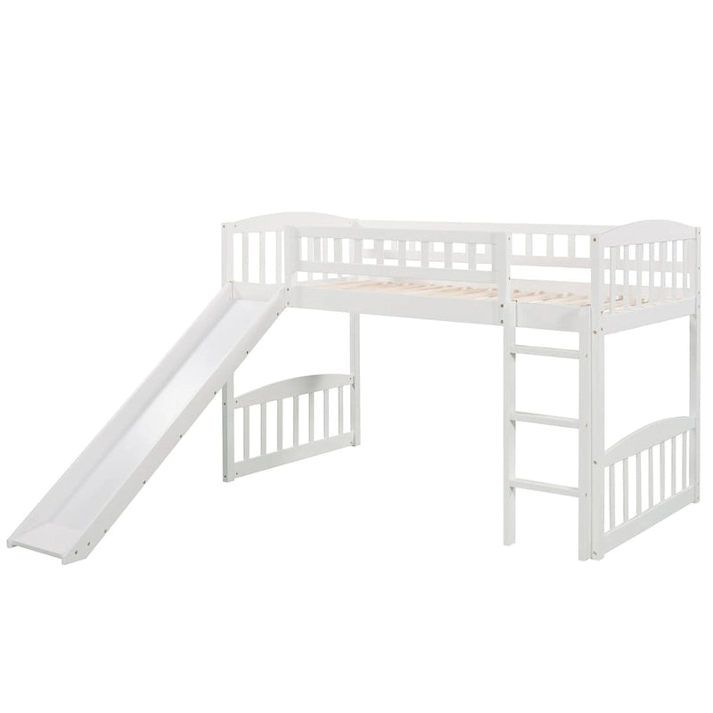 Loft Bed with Slide and Ladder