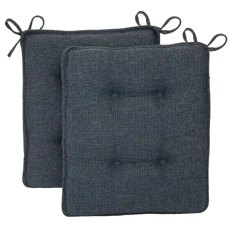 Reversible Chenille Rocking Chair Cushion Set